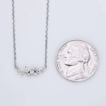  Unique Cluster Moissanite Pendant Necklace SETUxNEOMA