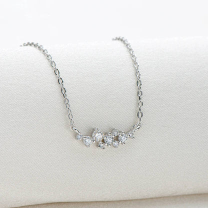  Unique Cluster Moissanite Pendant Necklace SETUxNEOMA