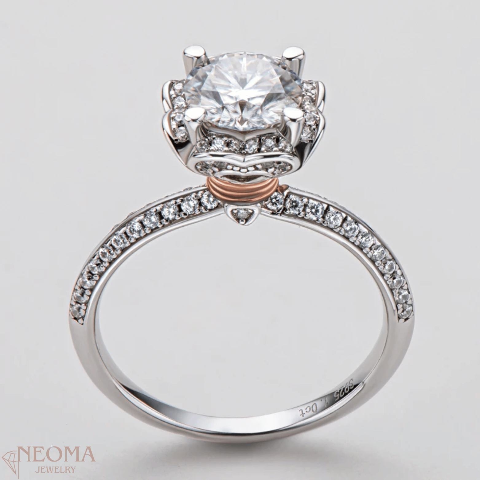 Promise Moissanite Ring | Flower Shape | Elegant Jewelry