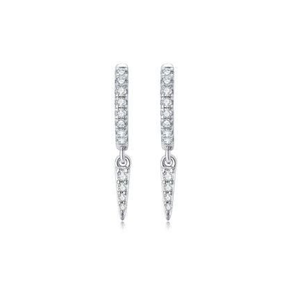  Moissanite Peak Hoop Earrings SETUxNEOMA